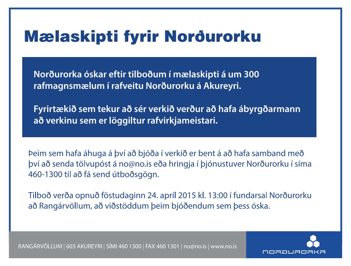 Mælaskipti apríl 2015