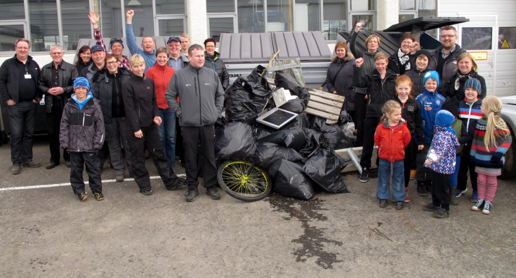 Hreinsunarátak starfsfólks Norðurorku og fjölskyldna þeirra 22. maí 2013