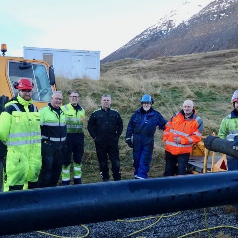 Flottur hópur: Aron, Jónas, Baldur Viðar, Ingvi, Haukur, Sigurjón og Guðmann (Mynd: Óskar Gíslason)