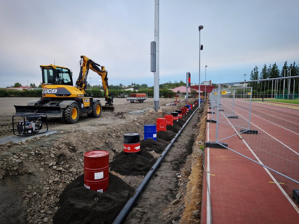 Framkvæmdir á Þórssvæði - Lagnavinnu utandyra lokið