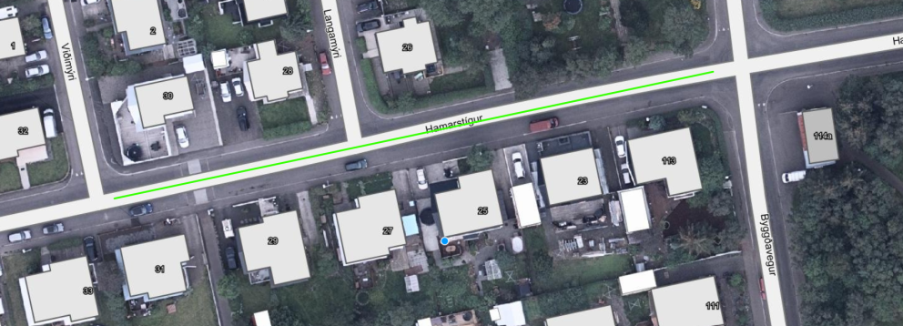 Hluti Hamarstígs lokaður vegna framkvæmda