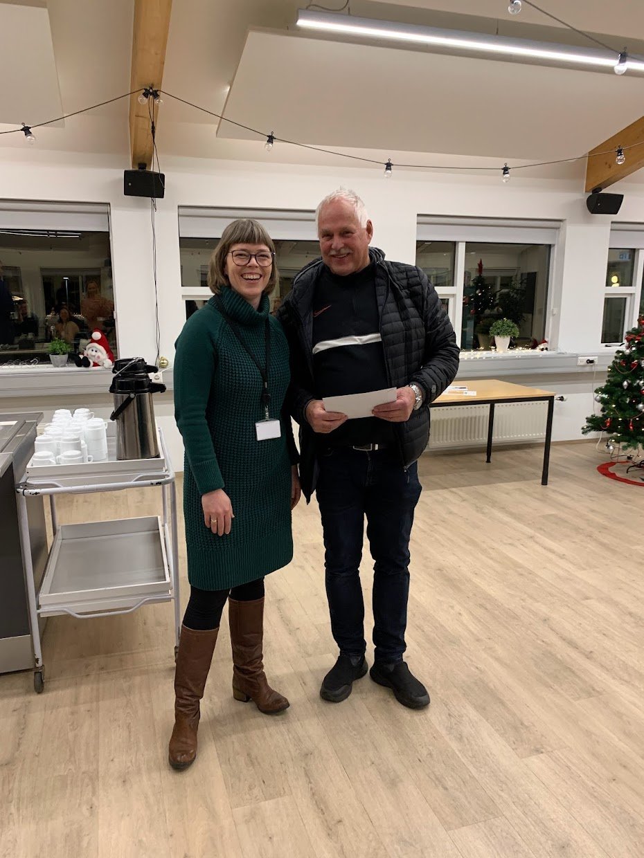 Kjartan S. Friðriksson og Erla Björg Guðmundsdóttir mannauðsstjóri Norðurorku.