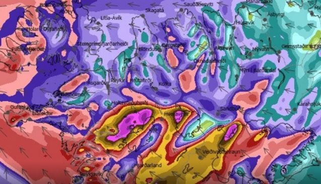 Neyðarstjórn virkjuð vegna slæmrar veðurspár