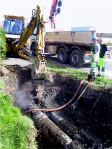 Bilun í stofnlögn að Gerðahverfi