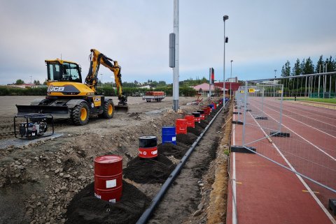 Framkvæmdir á Þórssvæði - Lagnavinnu utandyra lokið