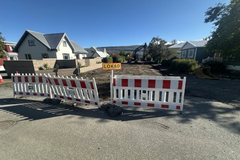 Hamarstígur lokaður vegna framkvæmda