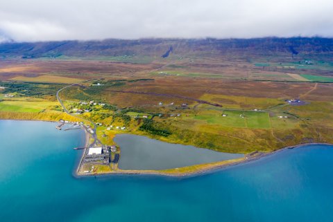 Hjalteyri - Lagning aðveituæðar til Akureyrar í ágúst 2019. Mynd: Axel Darri Þórhallsson