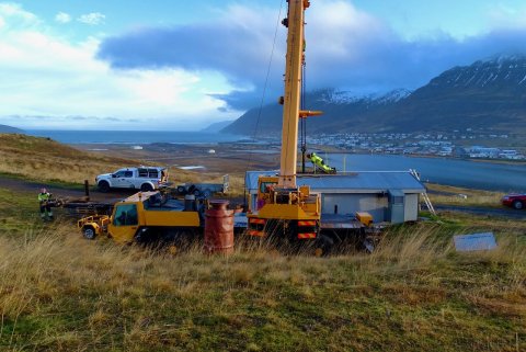 Borholuhús Laugarengi Ólafsfirði. Mynd: Óskar Gíslason.