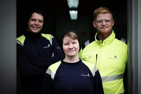 Frá vinstri: Agnar Sigurðarson, Fjóla Sigrún Árnadóttir og Róar Björn Ottemo