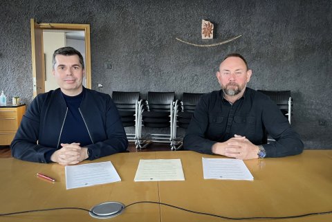 Ásgeir Ívarsson, framkvæmdastjóri og stofnandi Gefnar og Eyþór Björnsson, forstjóri Norðurorku.