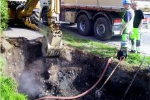 Bilun í stofnlögn að Gerðahverfi